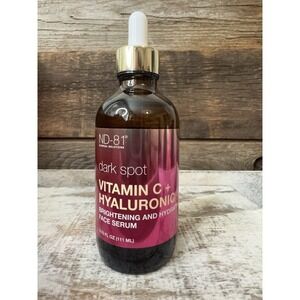 ND-81 Dark Spot Vitamin C+Hyaluronic Brightening & Hydrating Face Serum 3.75 oz